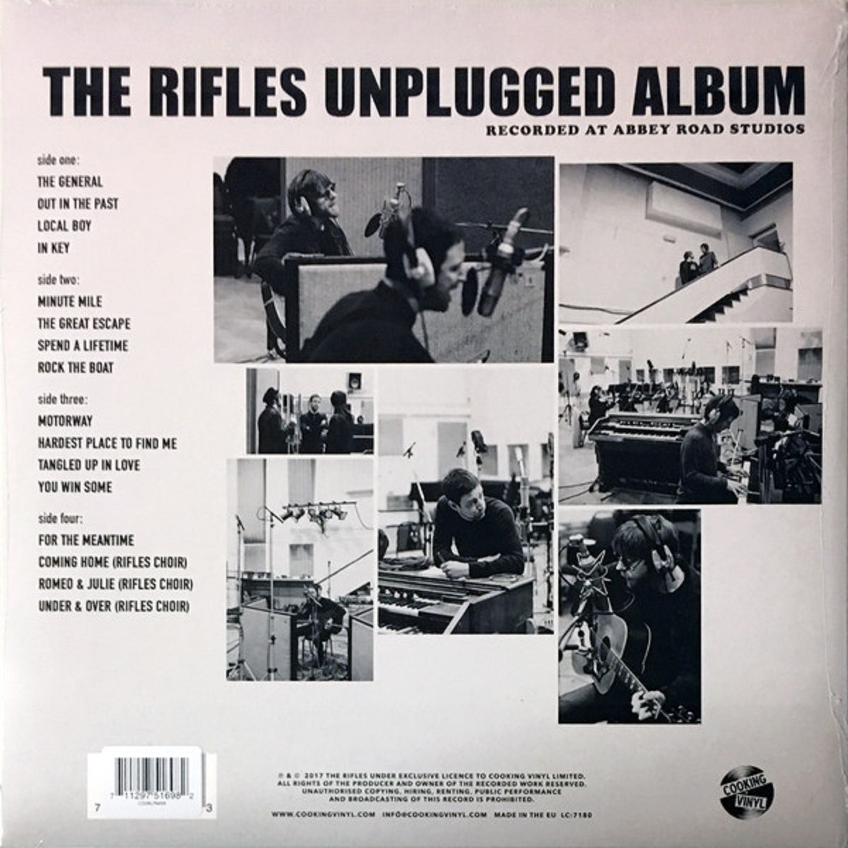 The Rifles - Unplugged Album Recorded At Abbey Road Studios - BROKEN 8 RECORDS