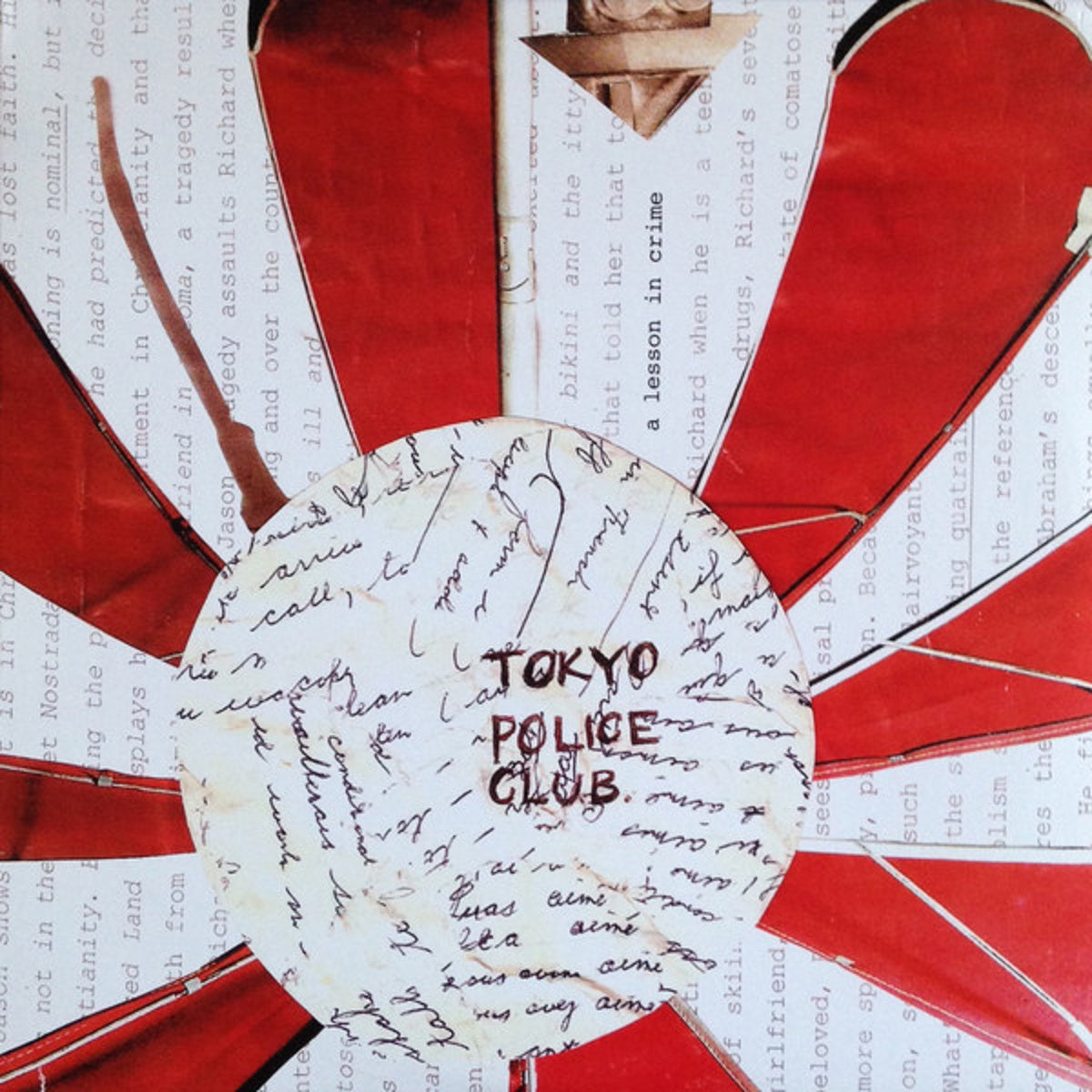 Tokyo Police Club ‎– A Lesson In Crime - BROKEN 8 RECORDS